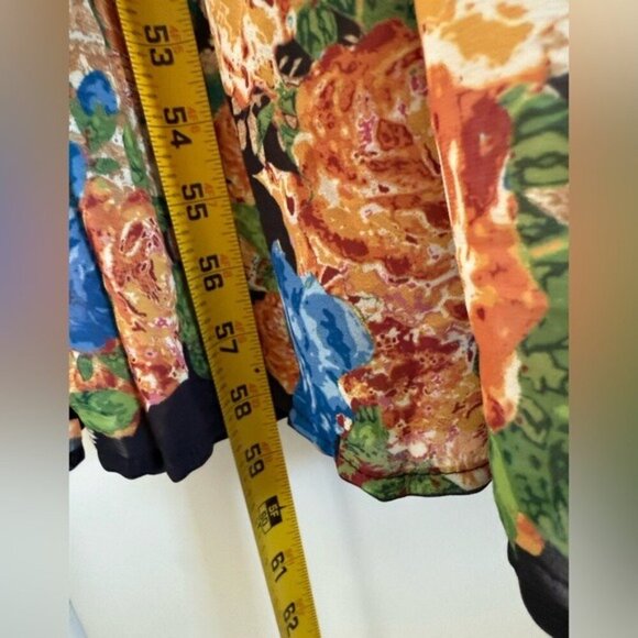 Flying Tomato Hey Cutie Woven Maxi Dress Black Boho Long Sleeve Tiered size S - Picture 6 of 10